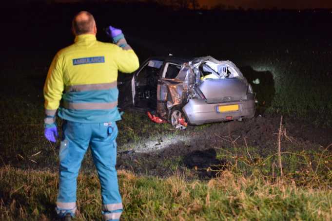 Automobilist gewond bij ongeval op Buntweg in Achtmaal