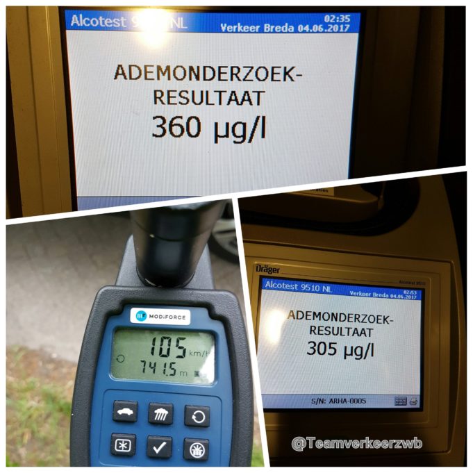 330 blaastesten bij verkeerscontroles in Roosendaal en Rucphen