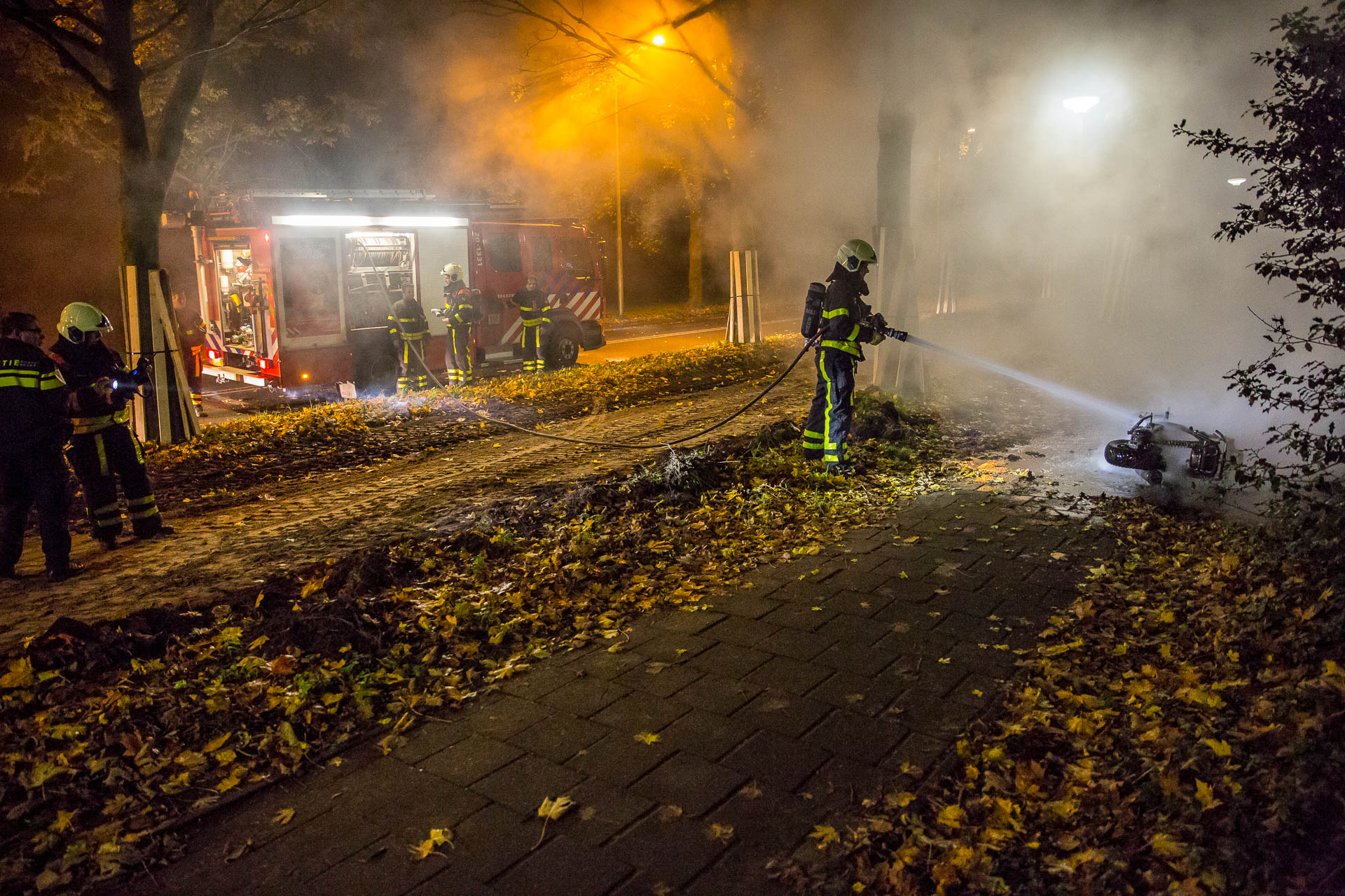 Gestolen scooter in brand gestoken in Roosendaal