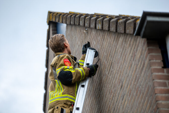 Brandweer redt vogel in Roosendaal