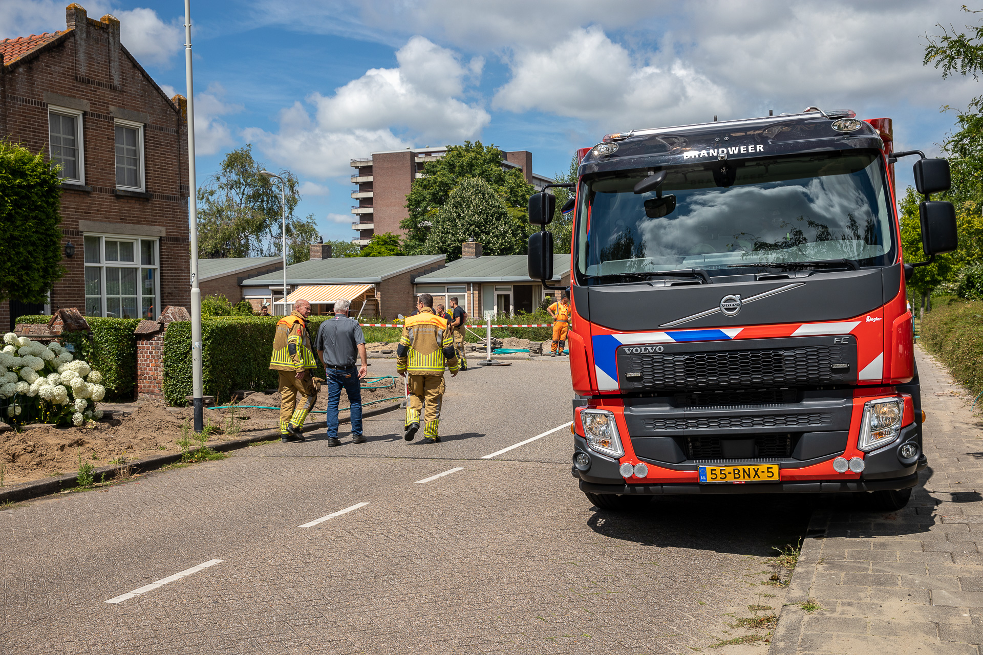 Gasleiding geraakt tijdens aanleg glasvezel in Roosendaal