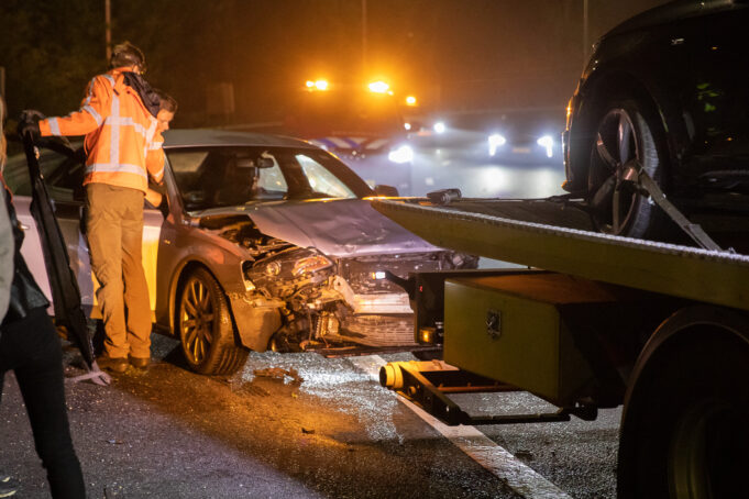 Automobiliste (25) aangehouden na ongeval op A58 bij Roosendaal
