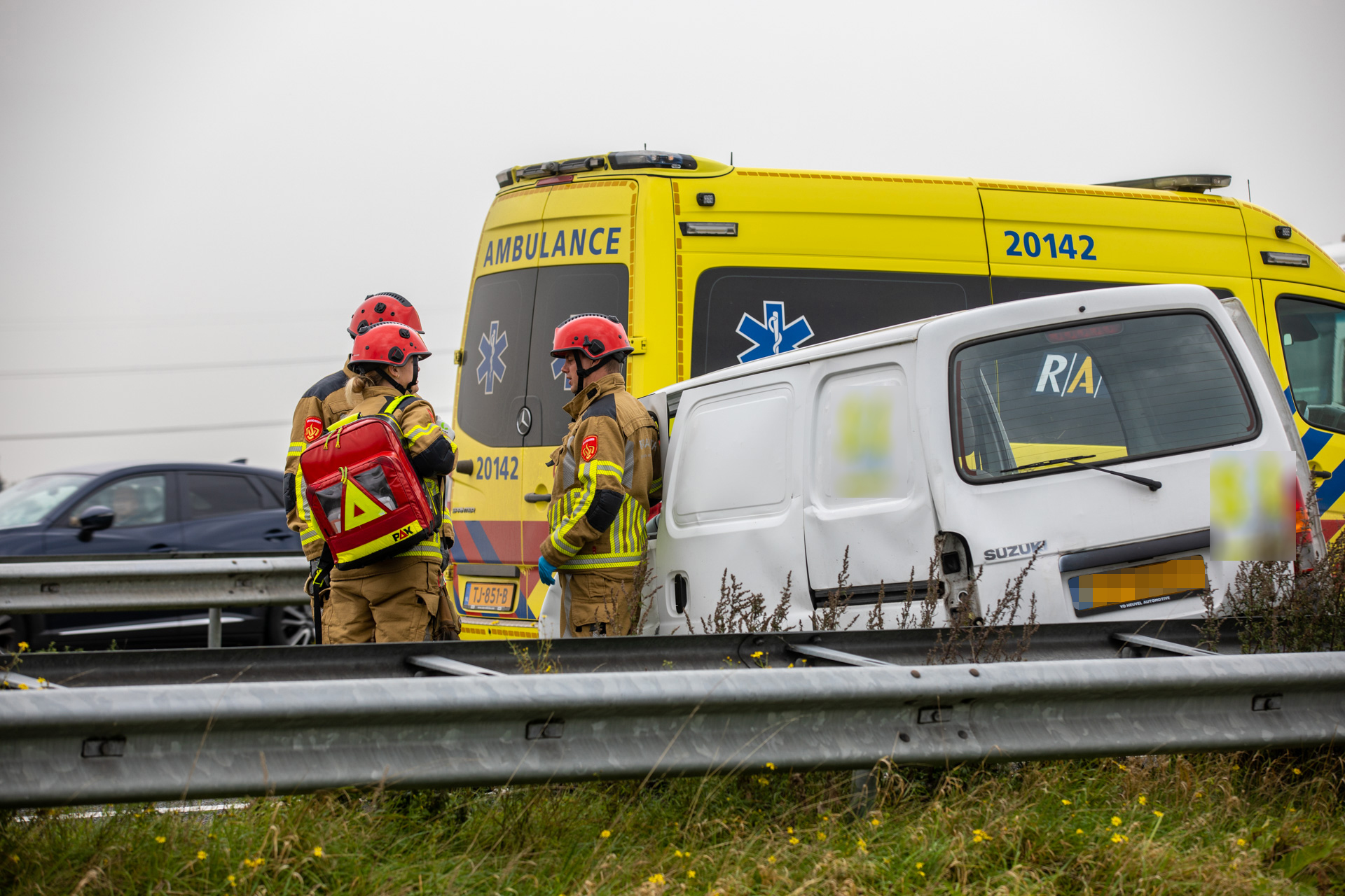 Gewonde bij ongeval op A58 in Roosendaal